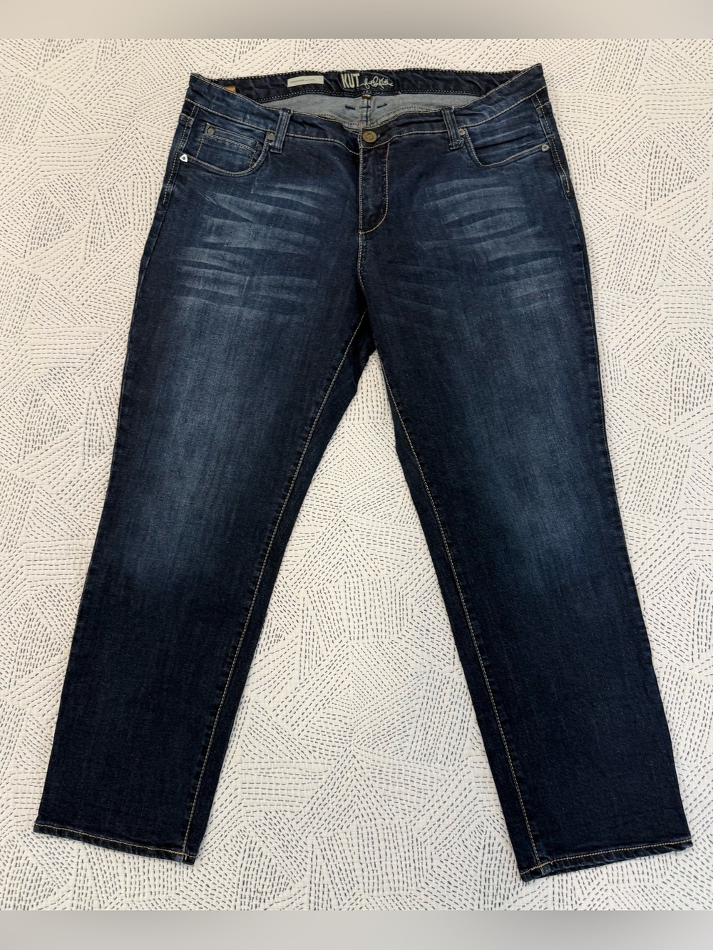 Kut from the Kloth Dark Indigo Catherine Boyfriend Jeans